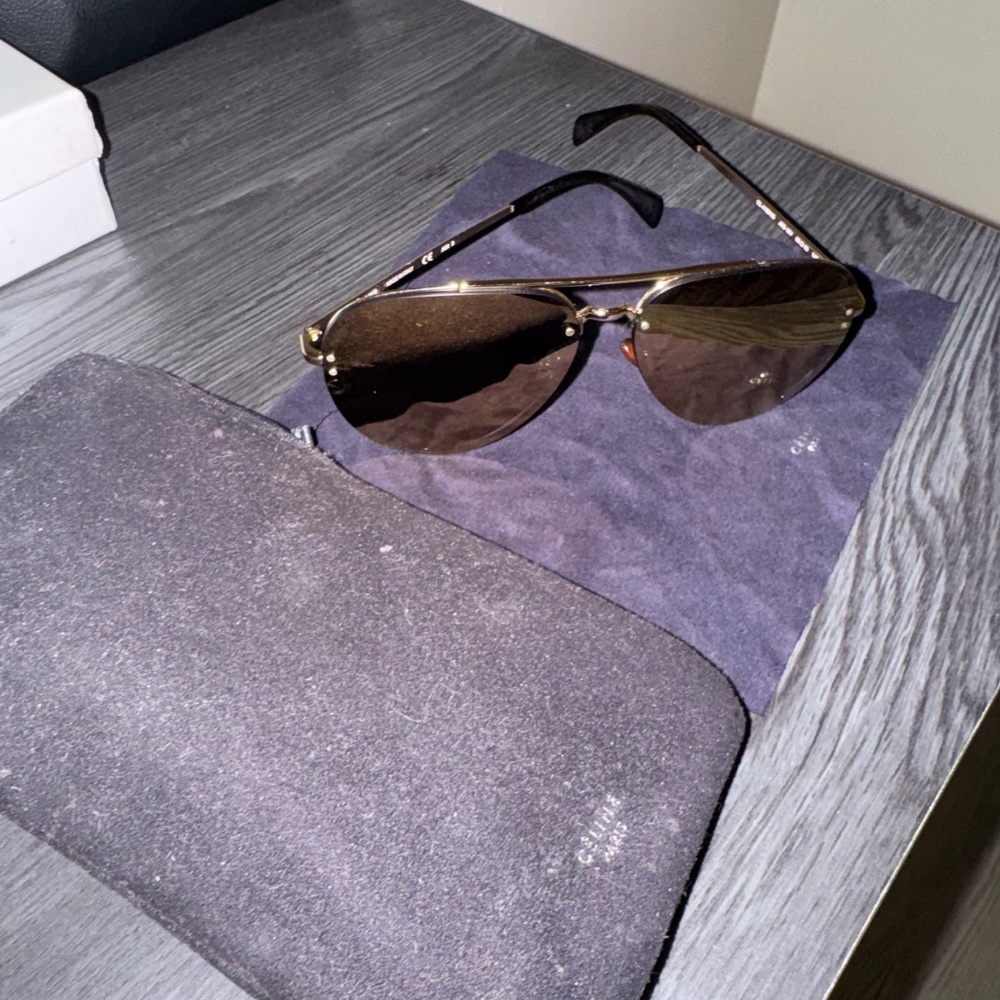 Celine Aviator Mirrored Sunglasses - Picture 5 of 6